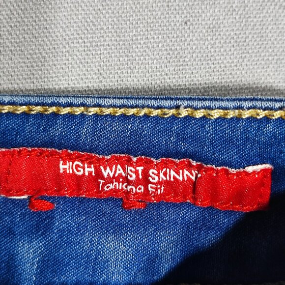 Guess Jeans high-waist skinny Tahiana fit women's size 29 denim blue stretch - Picture 7 of 16